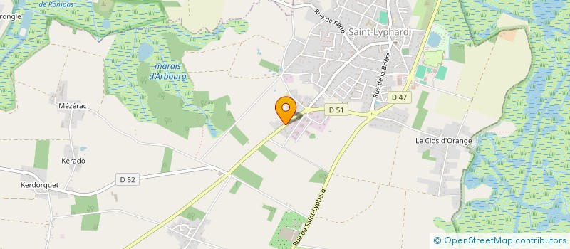 localisation de l'entreprise ATELIER CHAUDRONNERIE LYPHARDAIS  SAINT-LYPHARD