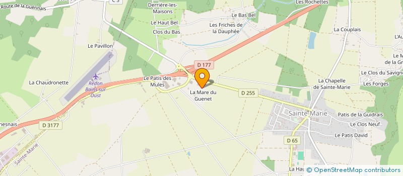 localisation de l'entreprise ATELIER CHAUDRONNERIE SEBILLET  SAINTE-MARIE