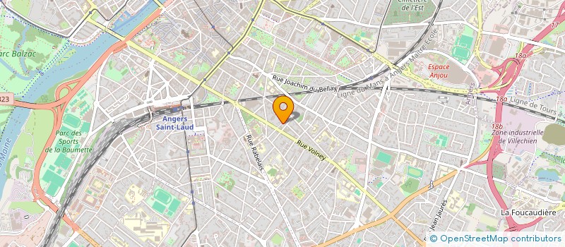 localisation de l'entreprise ATELIER CHRISTOPHE GALLENNE à ANGERS