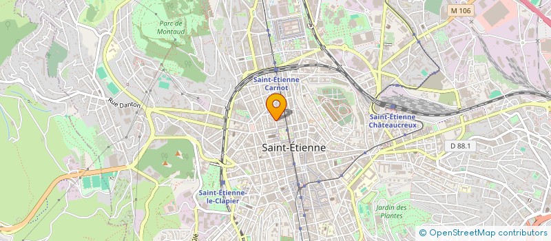 localisation de l'entreprise ATELIER CINEMATOGRAPHIQUE DE FICTION ET D'ANIMATION  SAINT-ETIENNE