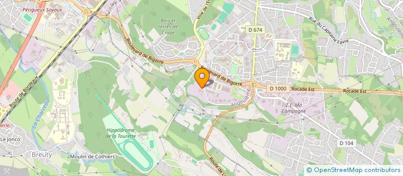 localisation de l'entreprise ATELIER CLASSIQUE à ANGOULEME