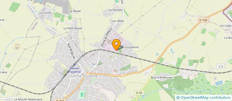 localisation de l'entreprise ATELIER CLASSIQUES & MODERNES à SAINTE-PAZANNE