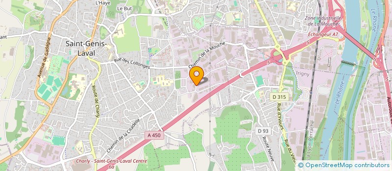 localisation de l'entreprise ATELIER CLAUDE COMMUNICATION  SAINT-GENIS-LAVAL