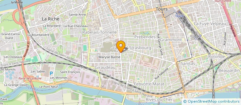 localisation de l'entreprise ATELIER COIFFURE BY AD & EVA  TOURS