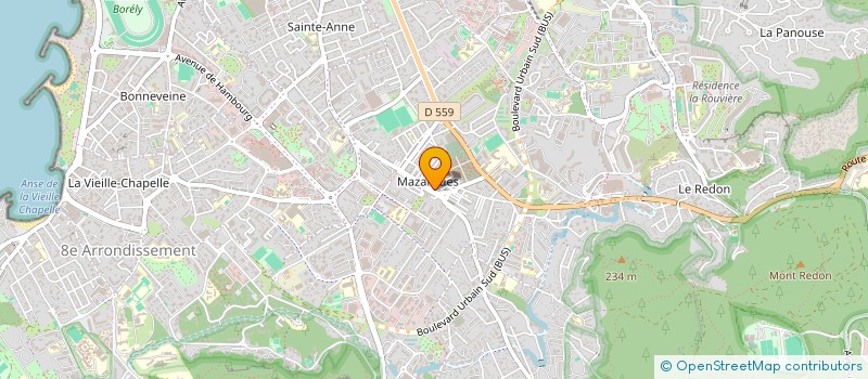 localisation de l'entreprise ATELIER COIFFURE DE MAZARGUES BY MIR à MARSEILLE