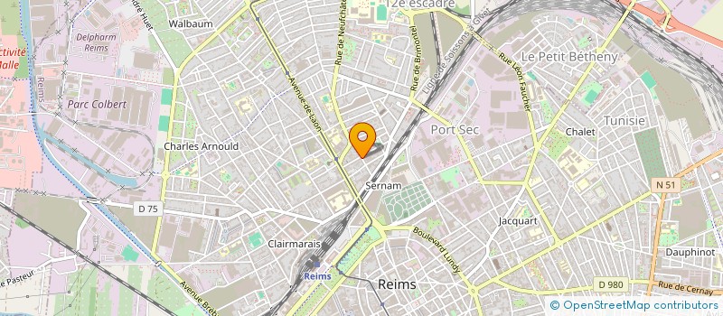 localisation de l'entreprise ATELIER COMMUNI REALISA APPLIQ à REIMS