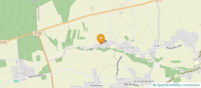 localisation de l'entreprise ATELIER COMPOSITION GRAPHIQUE  LAVAL-EN-BRIE