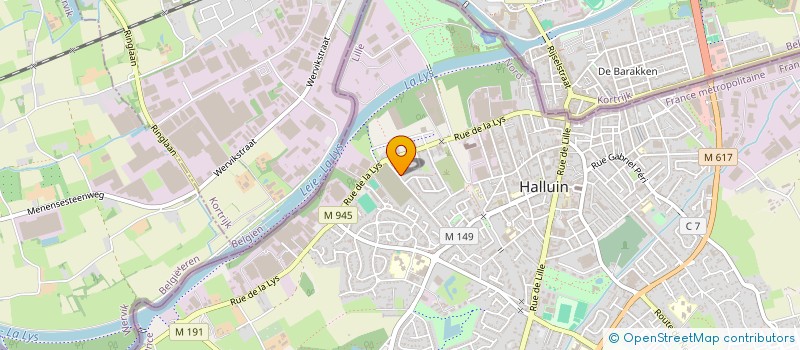 localisation de l'entreprise ATELIER COMPOTE  HALLUIN