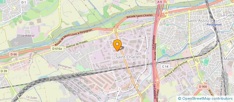 localisation de l'entreprise ATELIER COMVERMEILLE  PERPIGNAN