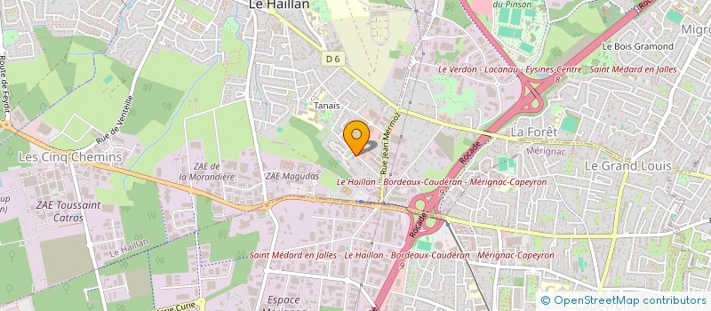 localisation de l'entreprise ATELIER CONCEPT TRAVAUX à LE HAILLAN