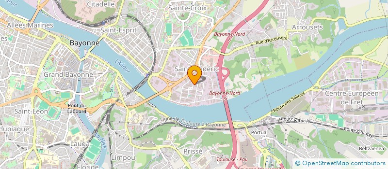 localisation de l'entreprise ATELIER CONCEPTION EN MOBILIER METALLIQUE à BAYONNE