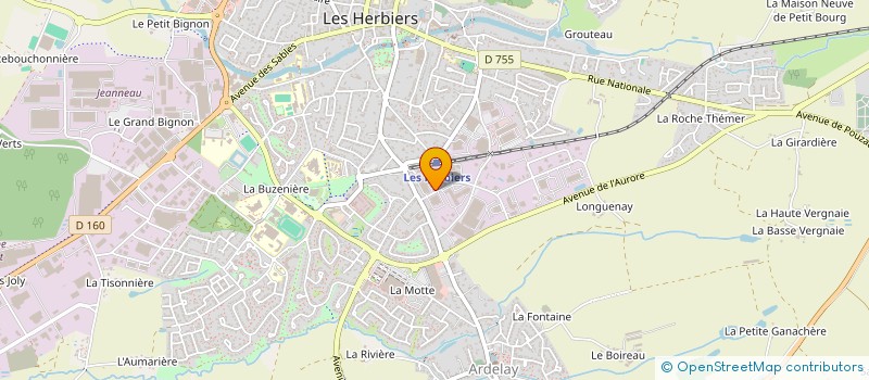 localisation de l'entreprise ATELIER CONSTR SILOS MOULINS à LES HERBIERS