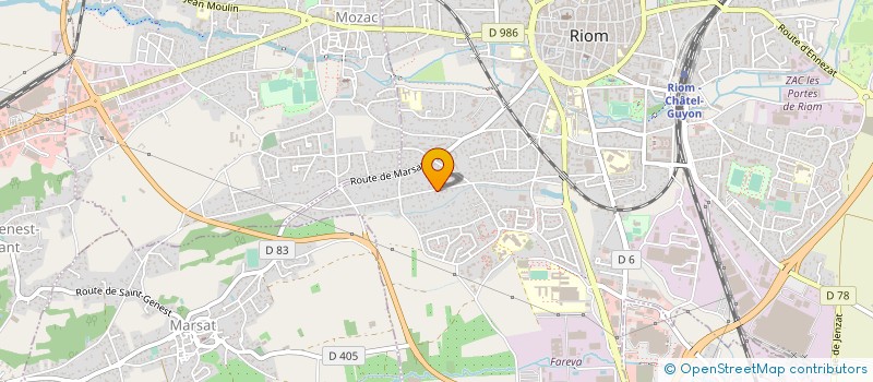 localisation de l'entreprise ATELIER CONSTRUCTION MECANIQUE GENERALE à RIOM