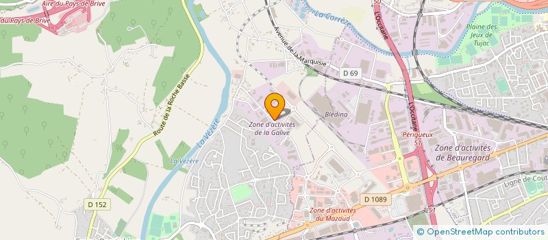 localisation de l'entreprise ATELIER CORREZIEN DE FREINAGE  SAINT-PANTALEON-DE-LARCHE