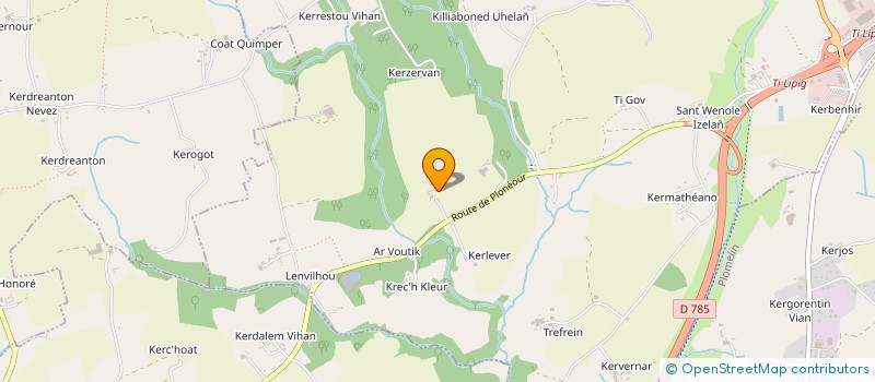 localisation de l'entreprise ATELIER COSQUERIC  PLUGUFFAN