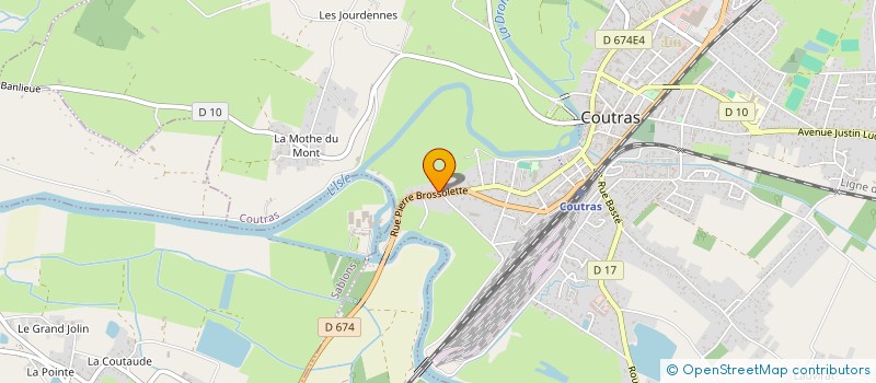 localisation de l'entreprise ATELIER COSSON EBENISTERIE à COUTRAS