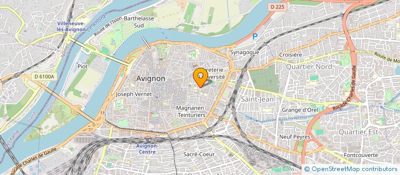 localisation de l'entreprise ATELIER COTE COUR  AVIGNON