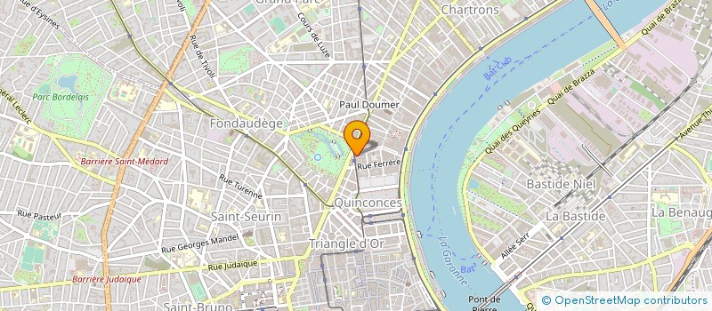 localisation de l'entreprise ATELIER COTTAGE à BORDEAUX