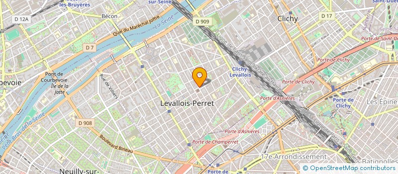 localisation de l'entreprise ATELIER COULEUR REPRODUCTION SERVICE à LEVALLOIS-PERRET