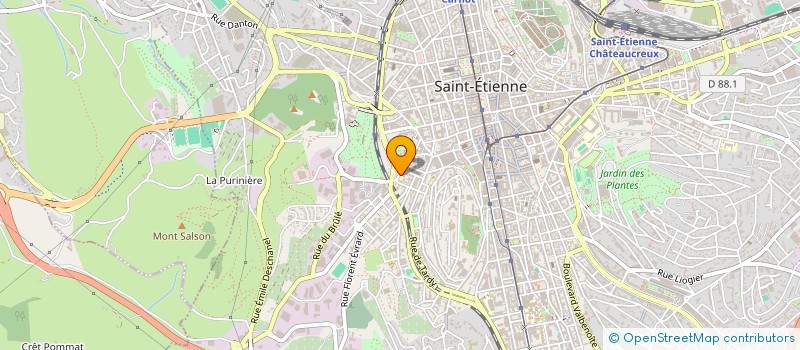 localisation de l'entreprise ATELIER COULEURS DU SUD  SAINT-ETIENNE