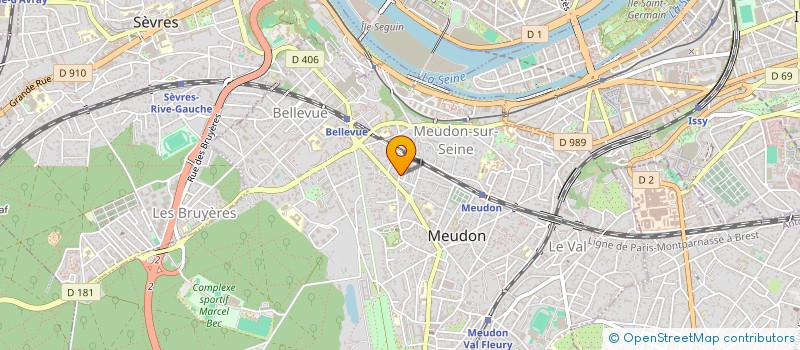 localisation de l'entreprise ATELIER COURBETTES  MEUDON