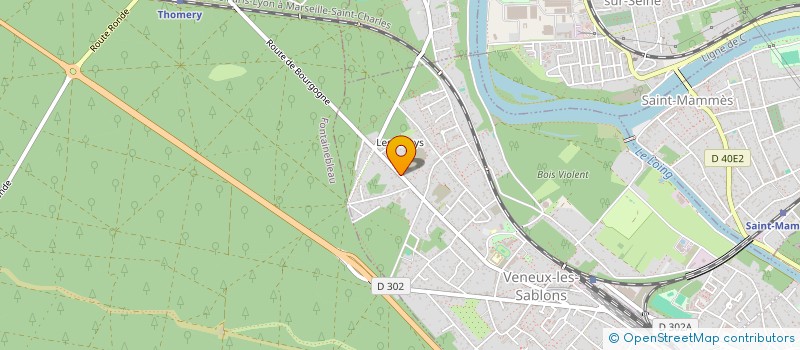 localisation de l'entreprise ATELIER COUTURE CREATIVE  MORET-LOING-ET-ORVANNE