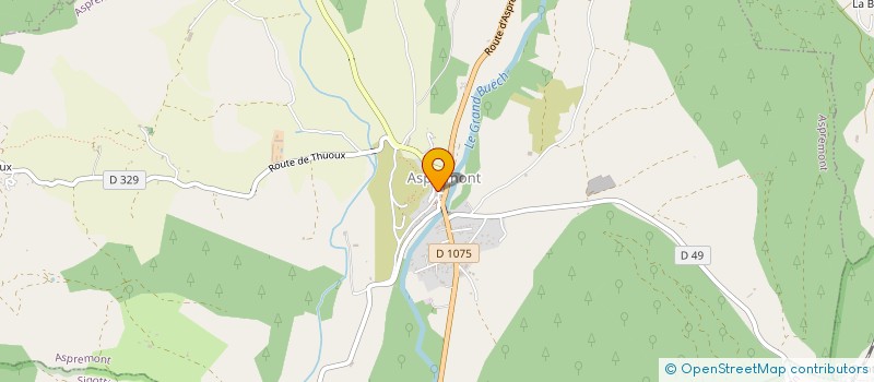 localisation de l'entreprise ATELIER COUTURE  DESYM  ASPRES-SUR-BUECH