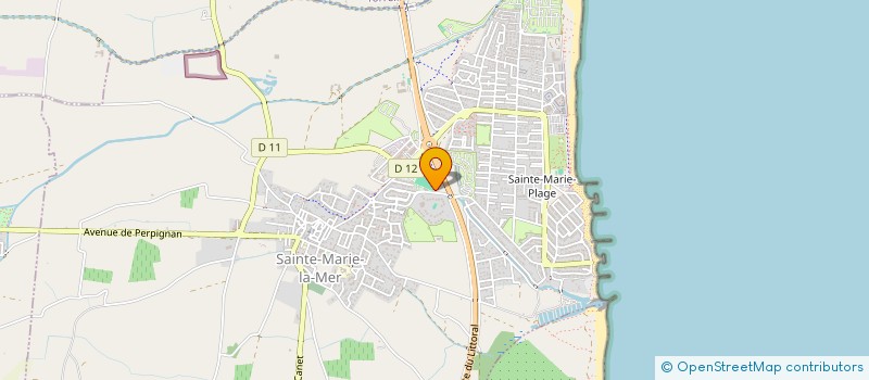 localisation de l'entreprise ATELIER CREATIF  SAINTE-MARIE-LA-MER