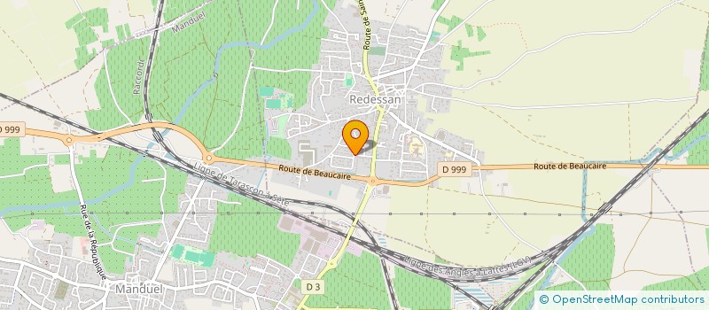 localisation de l'entreprise ATELIER CREATION BOIS  REDESSAN