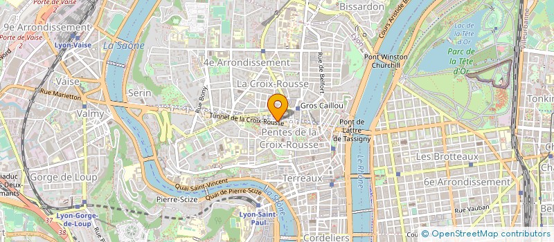 localisation de l'entreprise ATELIER CREATION CROIX-ROUSSIEN à LYON