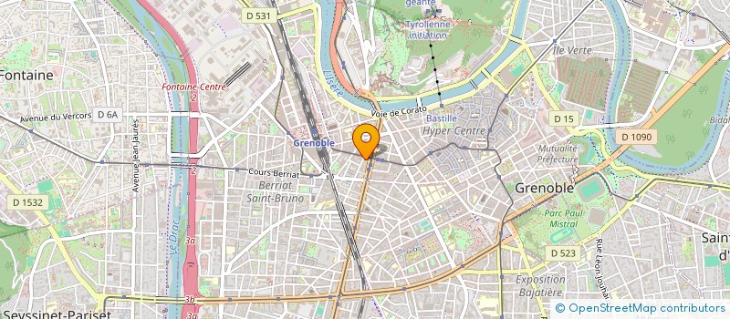 localisation de l'entreprise ATELIER CREATION SOLIDAIRE à GRENOBLE