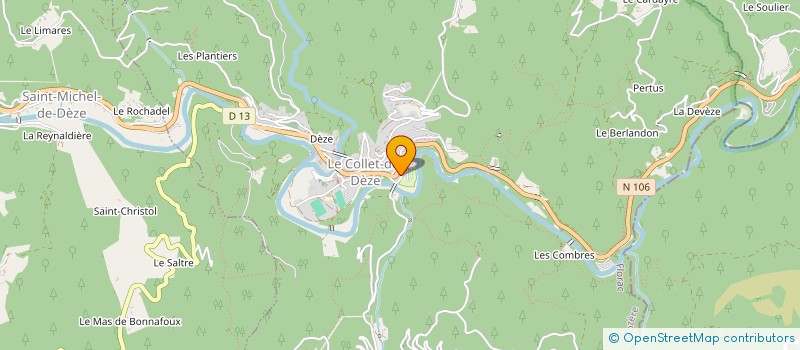 localisation de l'entreprise ATELIER CREATIONS PASSE PRESENT  COLLET-DE-DEZE