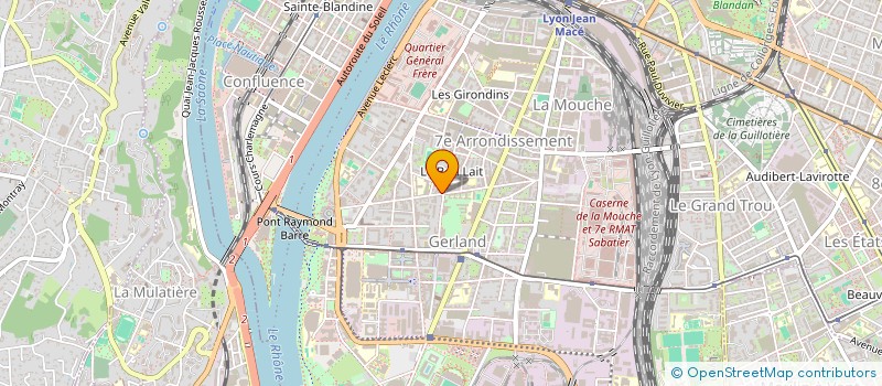 localisation de l'entreprise ATELIER CREATIVA  LYON