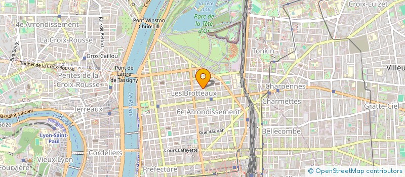 localisation de l'entreprise ATELIER CRILLON  LYON