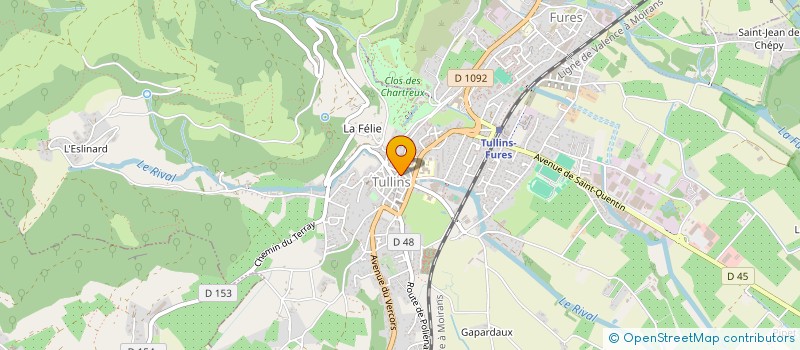 localisation de l'entreprise ATELIER CUBE DELFINO ROMEYER SARL ARCHIT  TULLINS