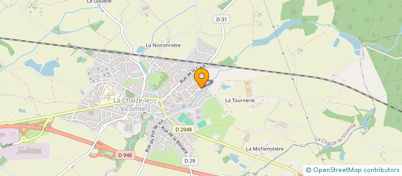 localisation de l'entreprise ATELIER CULTUREL DE THEATRE ET D'EXPRESSION  LA CHAIZE-LE-VICOMTE