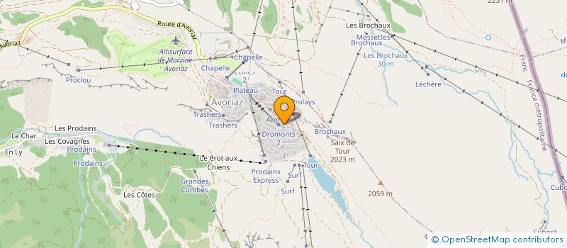 localisation de l'entreprise ATELIER D'AGENCEMENT D'AVORIAZ  MORZINE