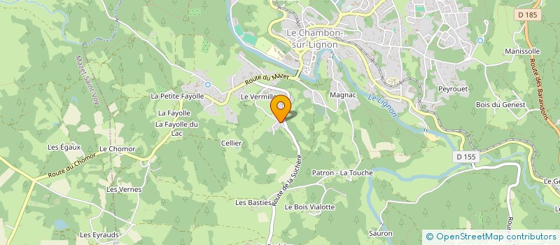 localisation de l'entreprise ATELIER D'ALAMBRE  LE CHAMBON-SUR-LIGNON