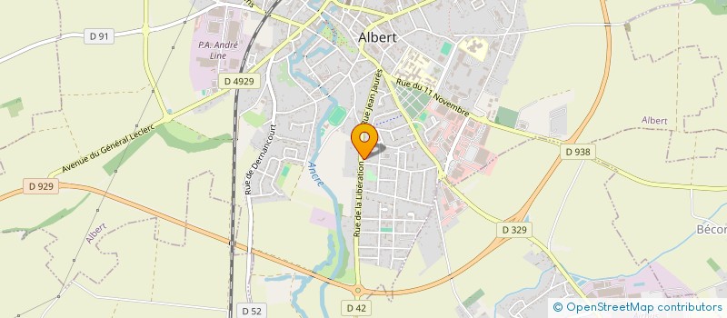 localisation de l'entreprise ATELIER D'ALBERT  ALBERT