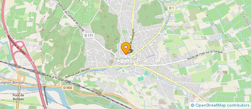 localisation de l'entreprise ATELIER D'ARCHITECTES AMR  CAUMONT-SUR-DURANCE