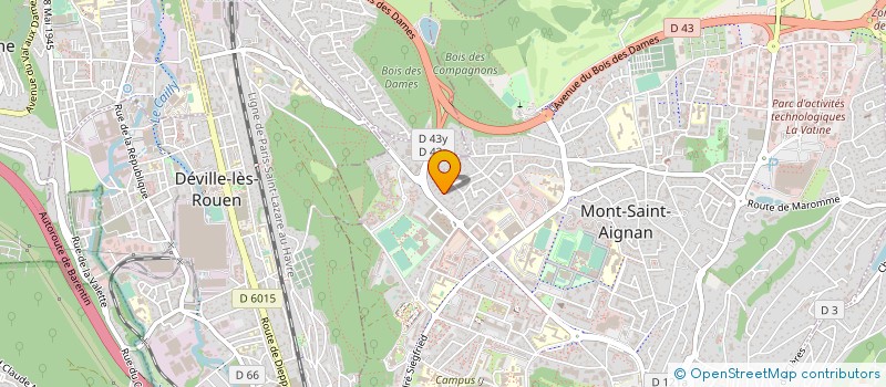 localisation de l'entreprise ATELIER D ARCHITECTURE 2S  MONT-SAINT-AIGNAN