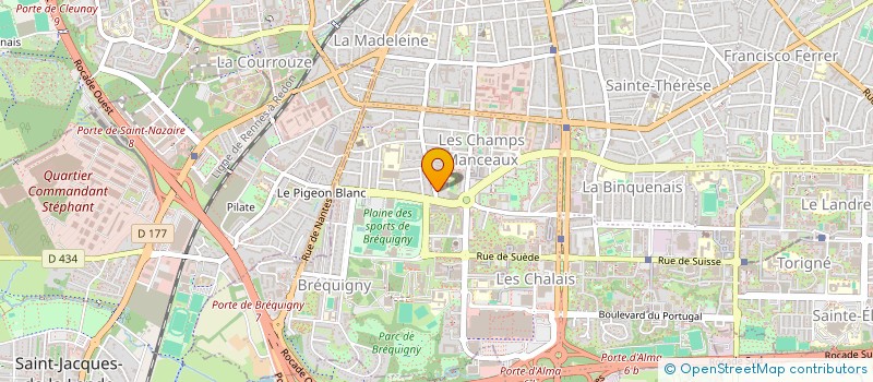 localisation de l'entreprise ATELIER D'ARCHITECTURE ANFRAY FROZ ENVIRONNEMENT  RENNES