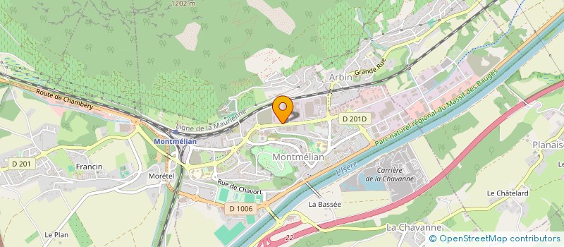 localisation de l'entreprise ATELIER D'ARCHITECTURE DU GRESIVAUDAN à MONTMELIAN