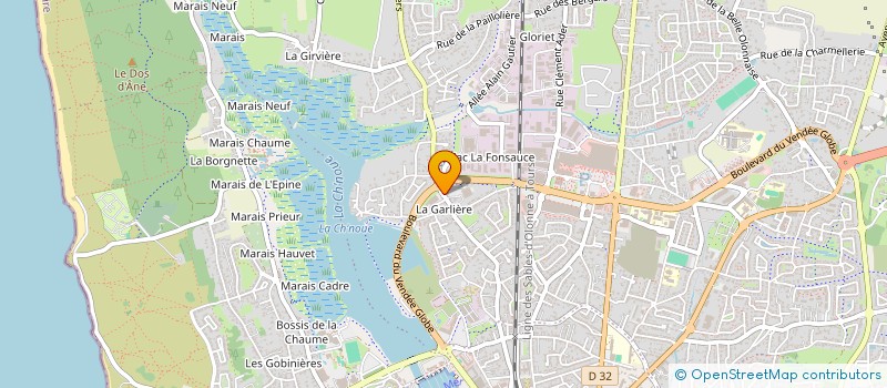 localisation de l'entreprise ATELIER D'ARCHITECTURE DUTERTRE-AUDEON à LES SABLES D'OLONNE