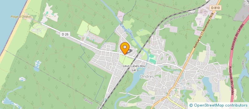 localisation de l'entreprise ATELIER D ARCHITECTURE ET D INGENIERIE  ONDRES