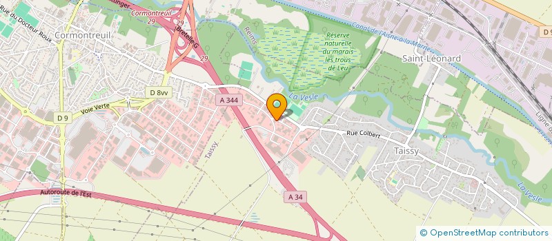 localisation de l'entreprise ATELIER D'ARCHITECTURE ET INGENIERIE  TAISSY