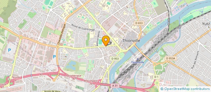 localisation de l'entreprise ATELIER D ARCHITECTURE FABRICE THEIS  THIONVILLE