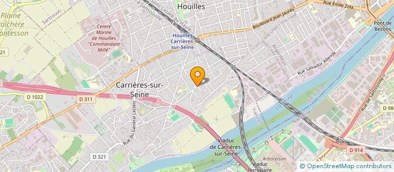 localisation de l'entreprise ATELIER D'ARCHITECTURE GRANIER-NEGRELLO  CARRIERES-SUR-SEINE