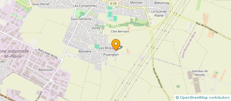 localisation de l'entreprise ATELIER D'ARCHITECTURE INTERIEUR OXYGENE  GENAS