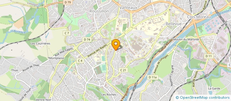 localisation de l'entreprise ATELIER D'ARCHITECTURE JMA  ISLE